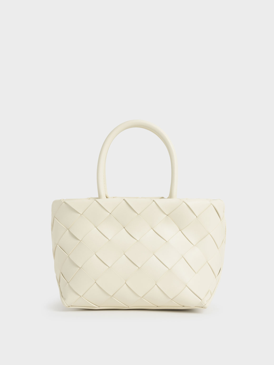 

Woven Tote Bag, Cream