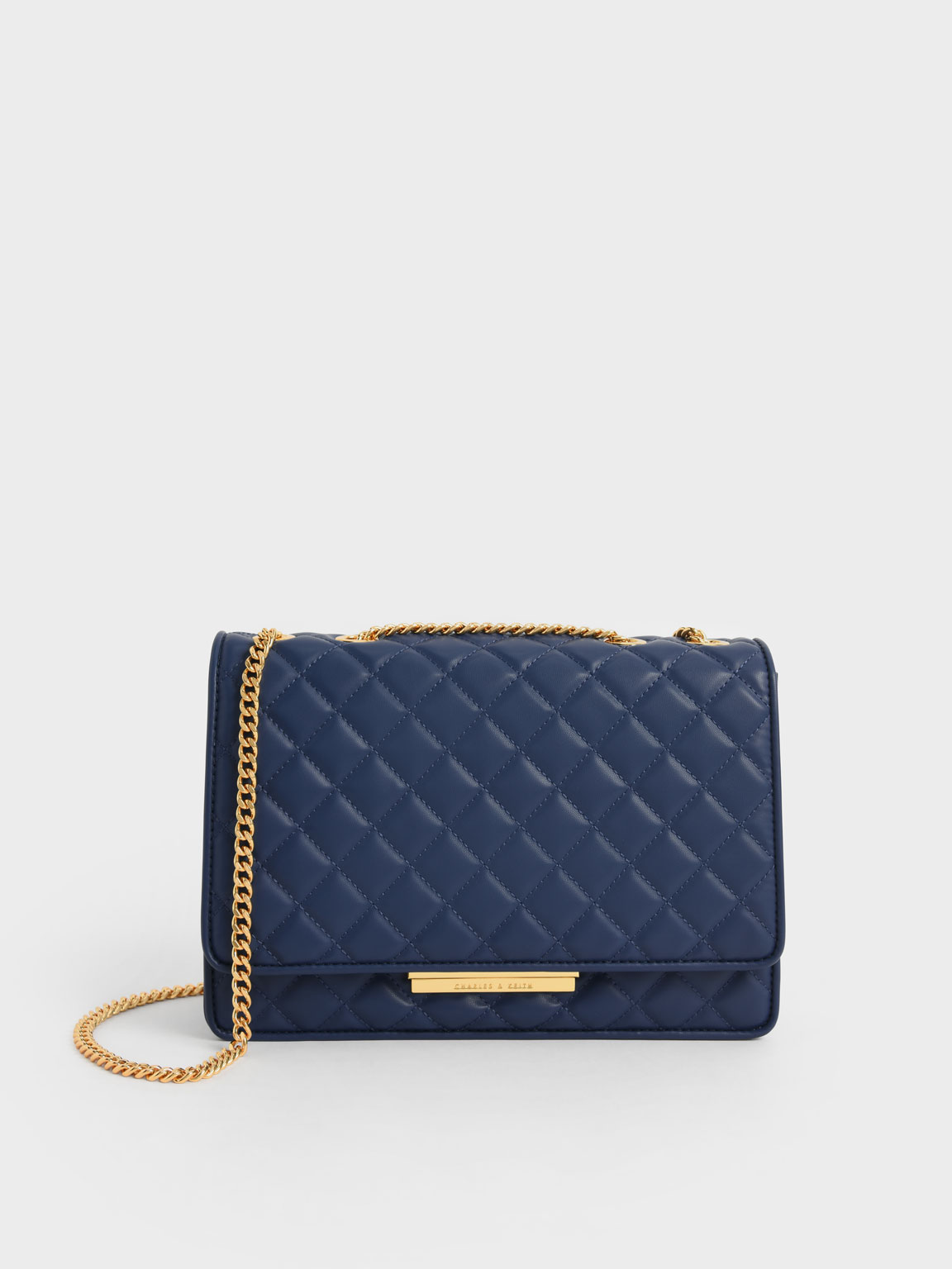 Double Chain Handle Quilted Bag