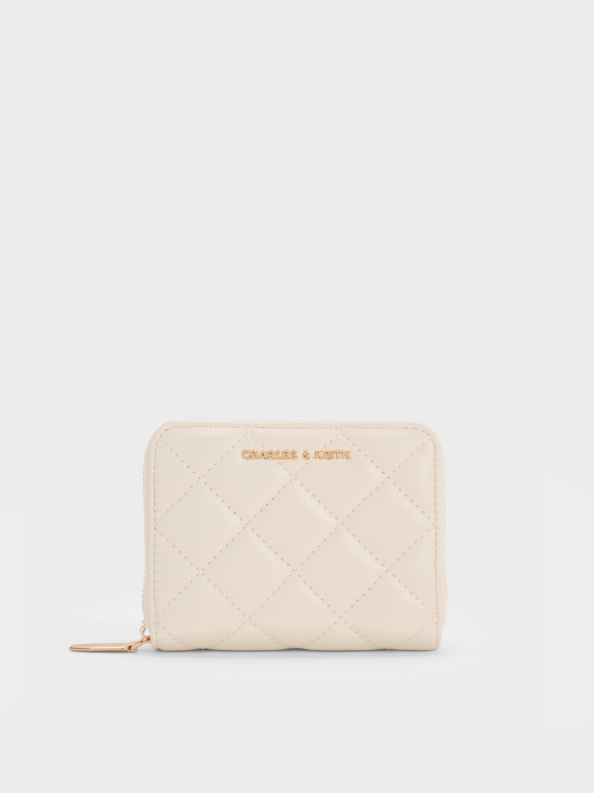 Charles & Keith - Alva Quilted Zip-around Wallet