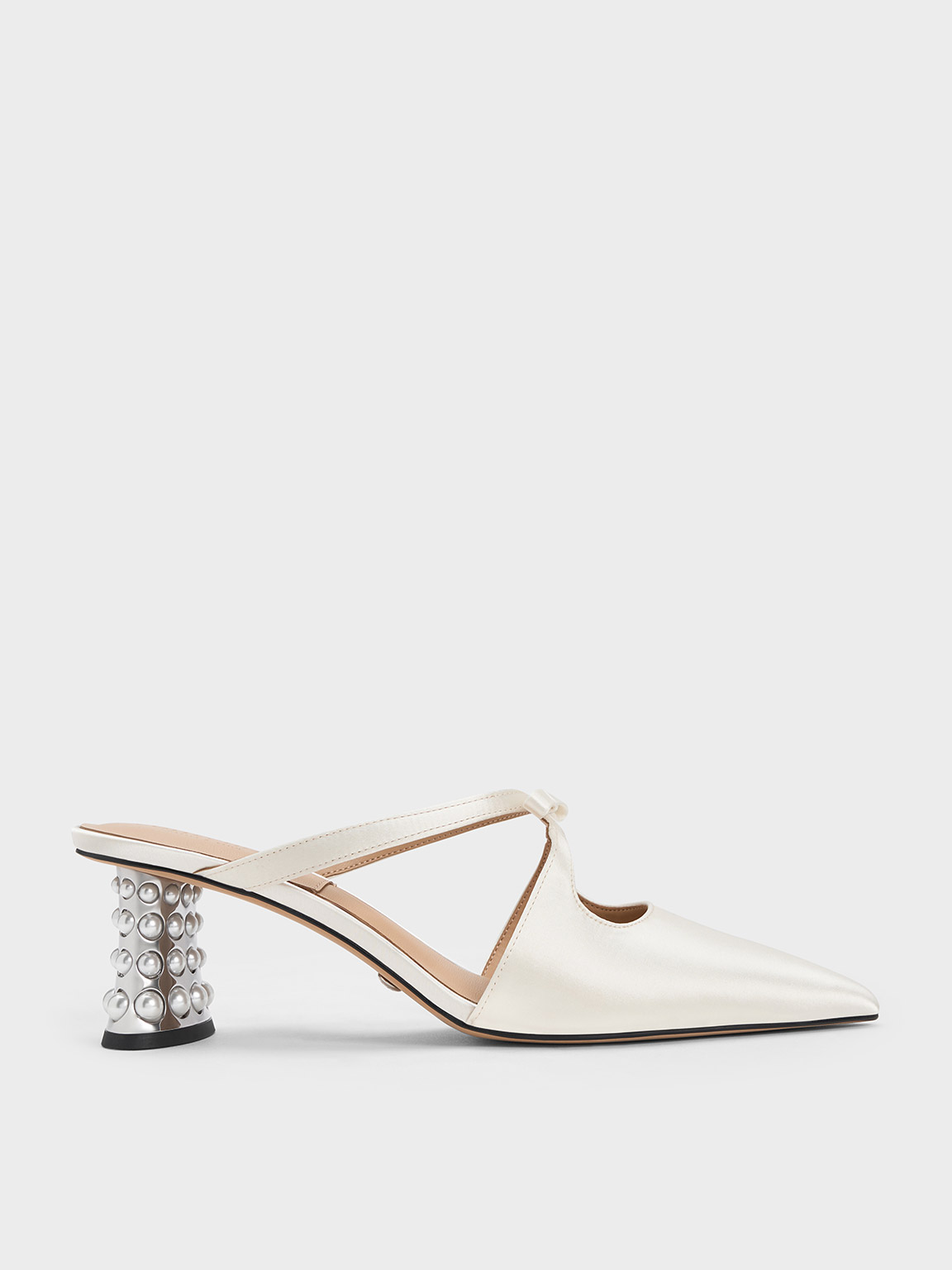 Jacinda Beaded Heel Bow Mules