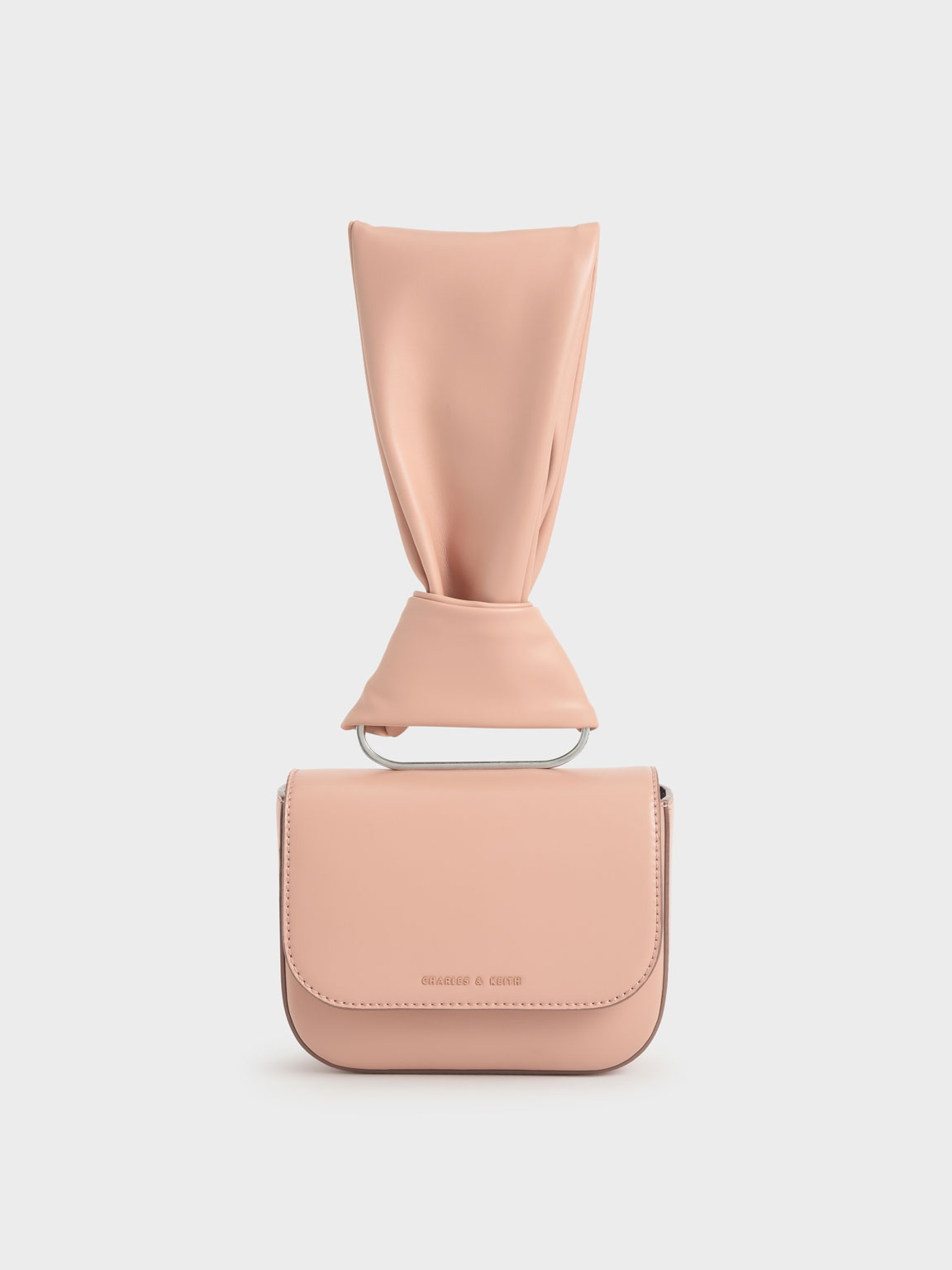 

Knotted Wristlet Bag, Blush