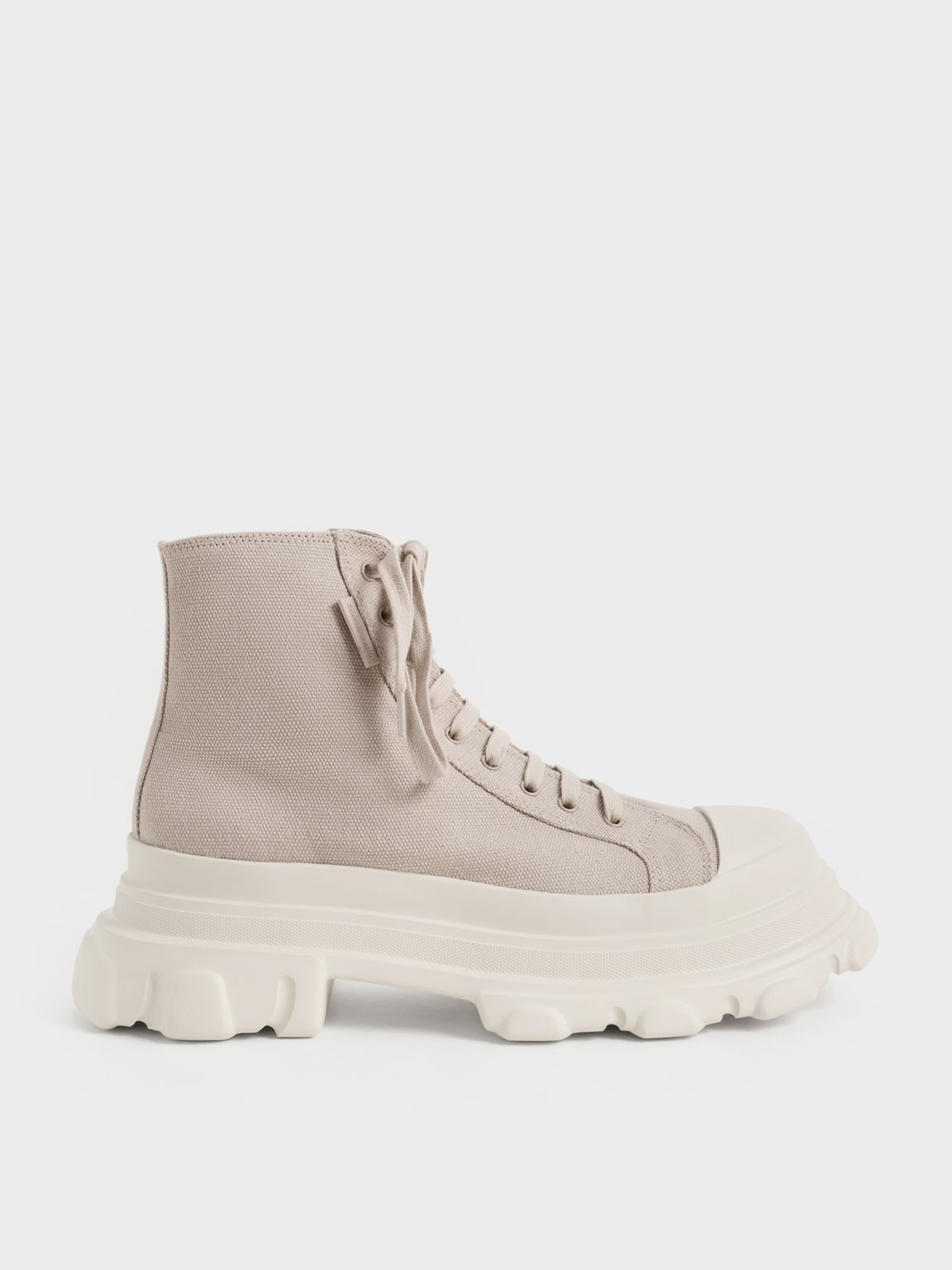 Canvas Chunky High-Top Sneakers