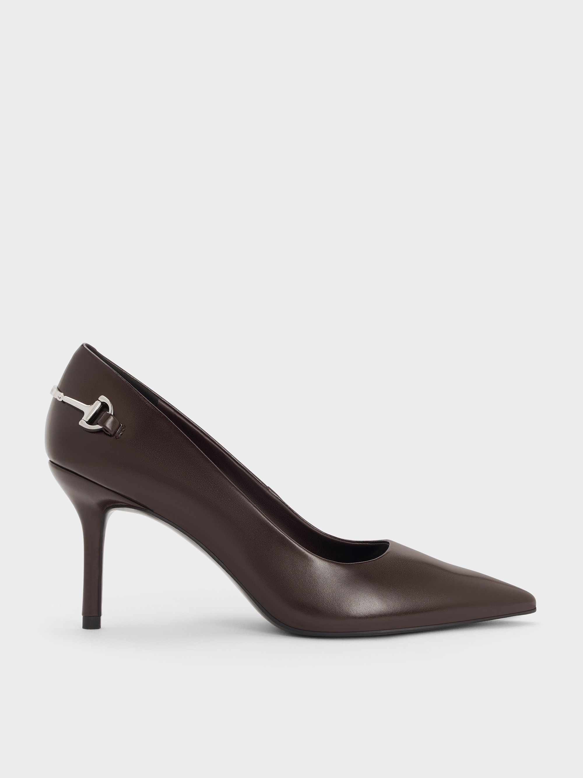 Charles & Keith - Erinna Metallic-Accent Pointed-Toe Pumps