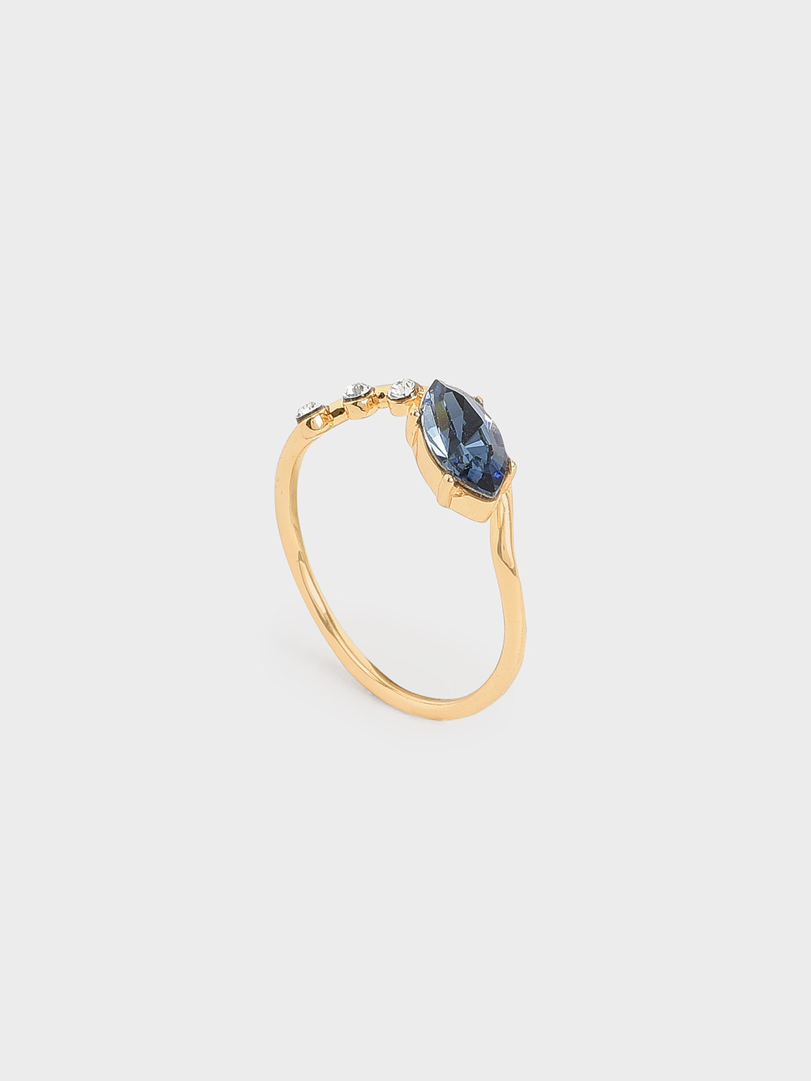 

Swarovski® Crystal Geometric Ring, Gold