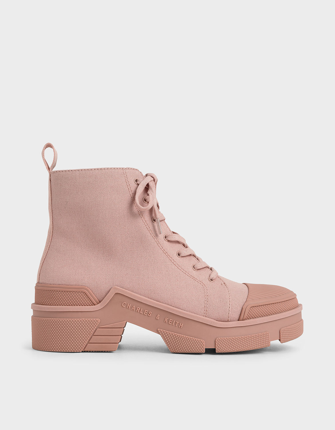 

Canvas High Top Sneakers, Light pink