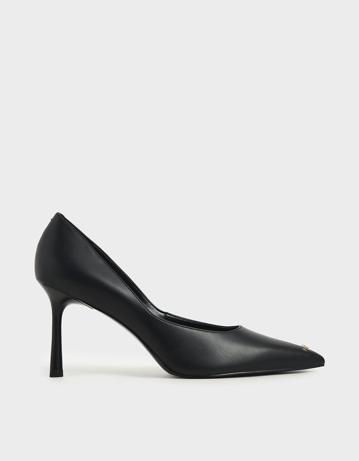 

'Love' Metallic Accent Pumps, Black