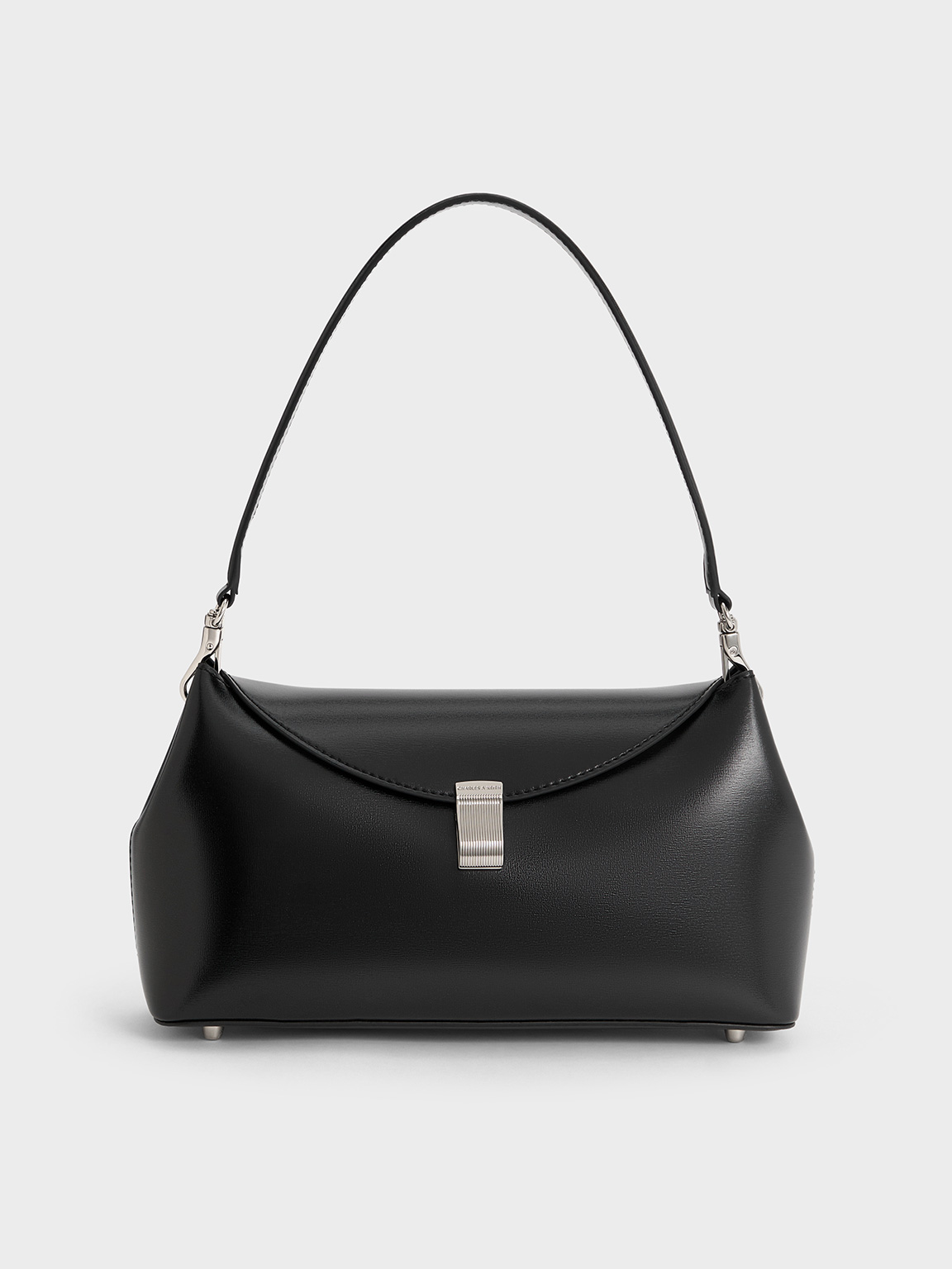 Charles & Keith - Wisteria Metallic-Accent Shoulder Bag