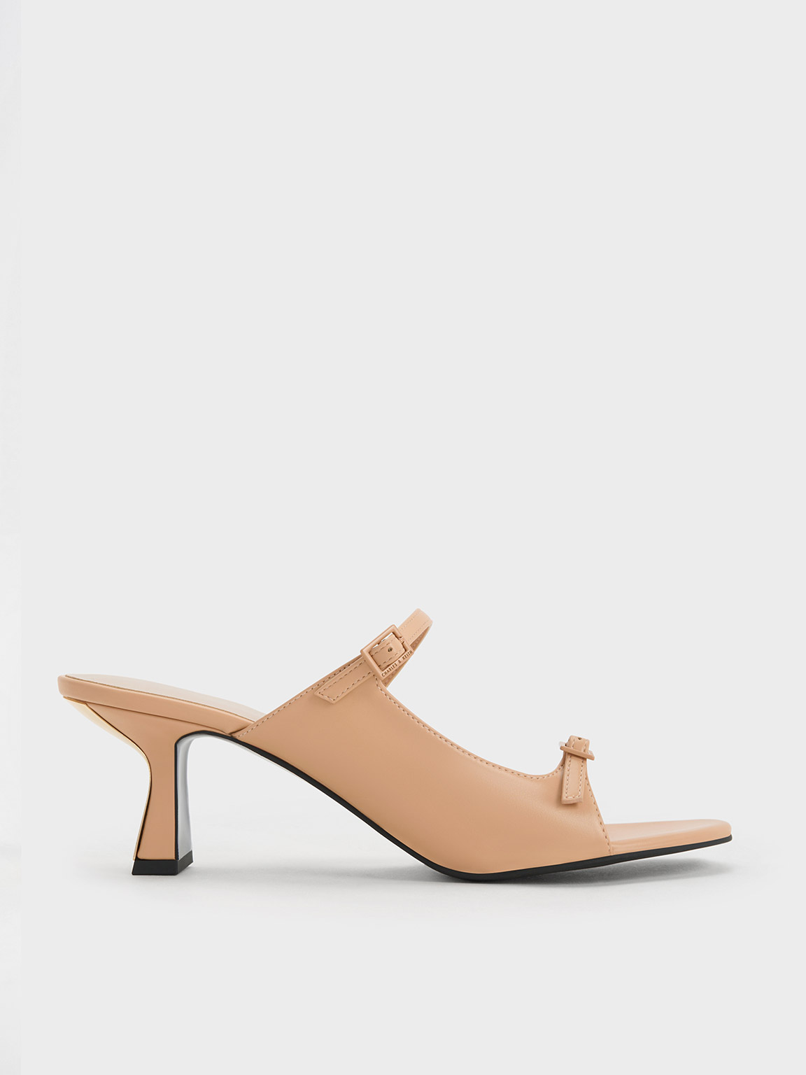 Double Strap Heeled Mules