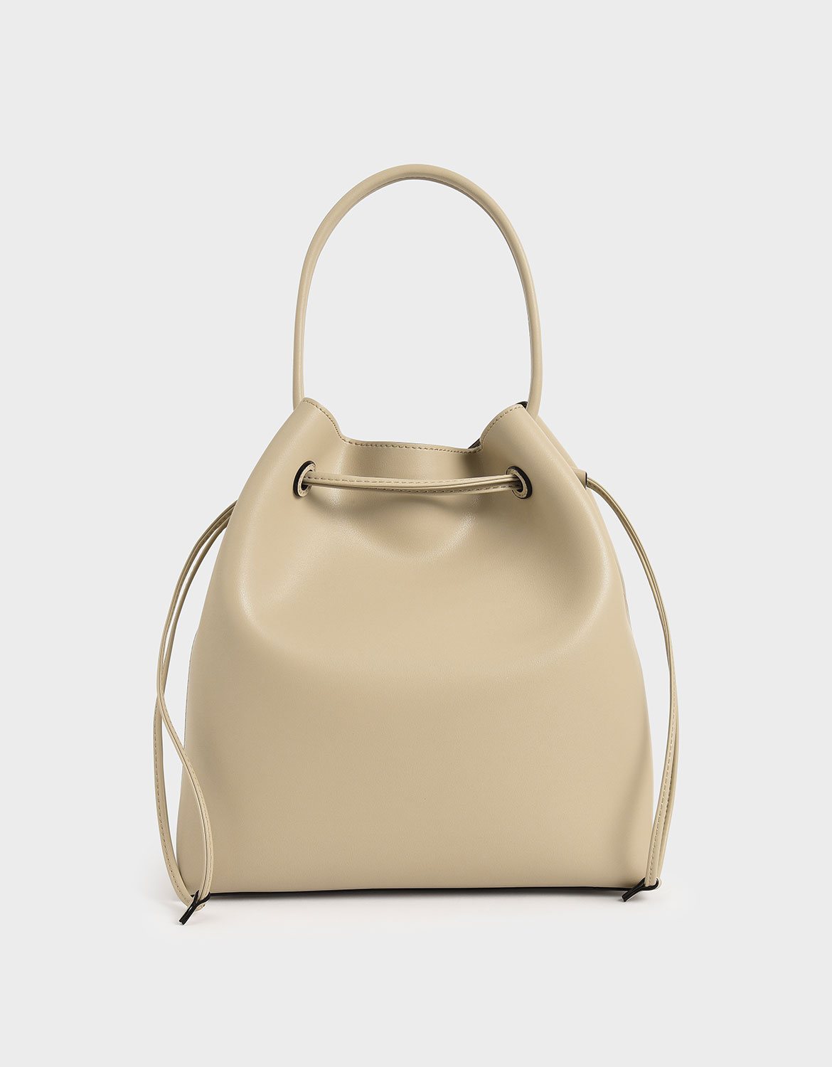

Drawstring Hobo Bag, Ivory