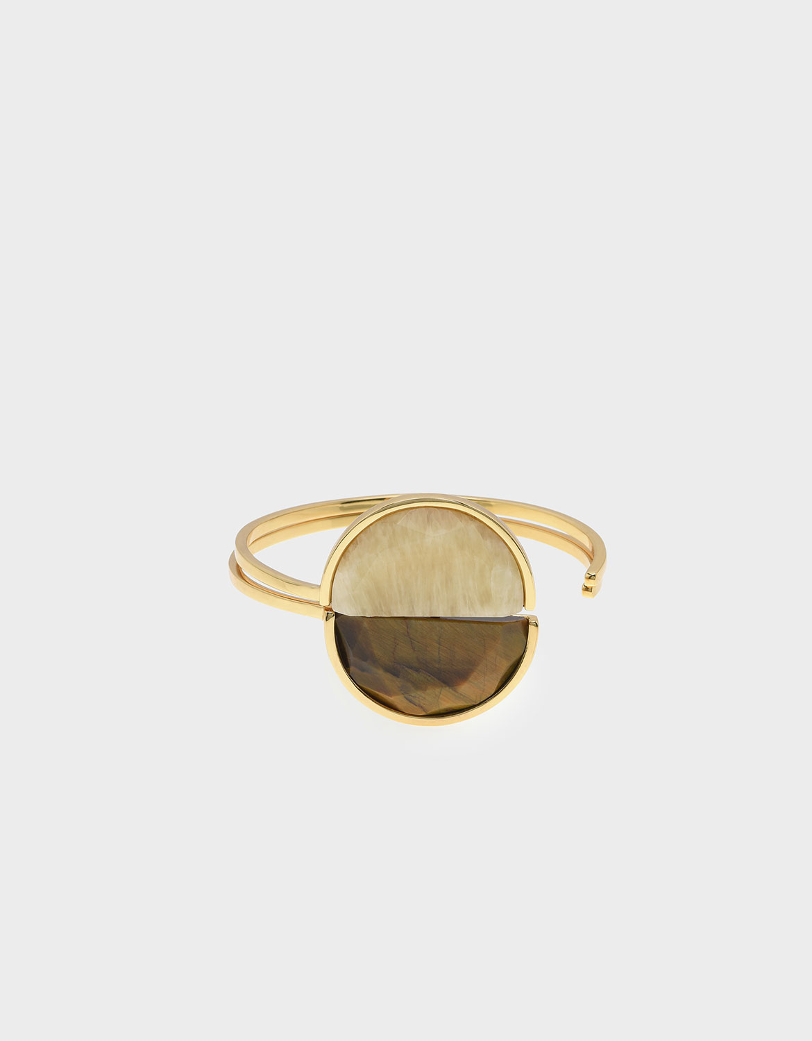 

Tiger's Eye Cuff Bracelet, Yellow