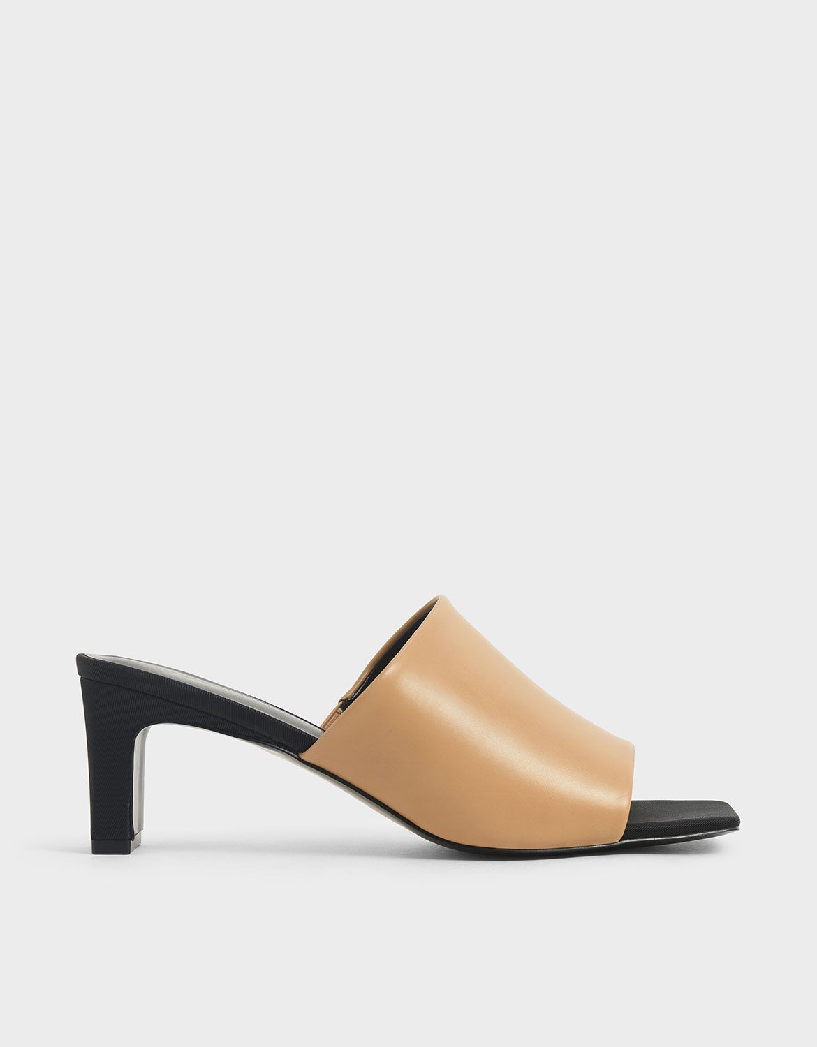

Blade Heel Mules, Beige