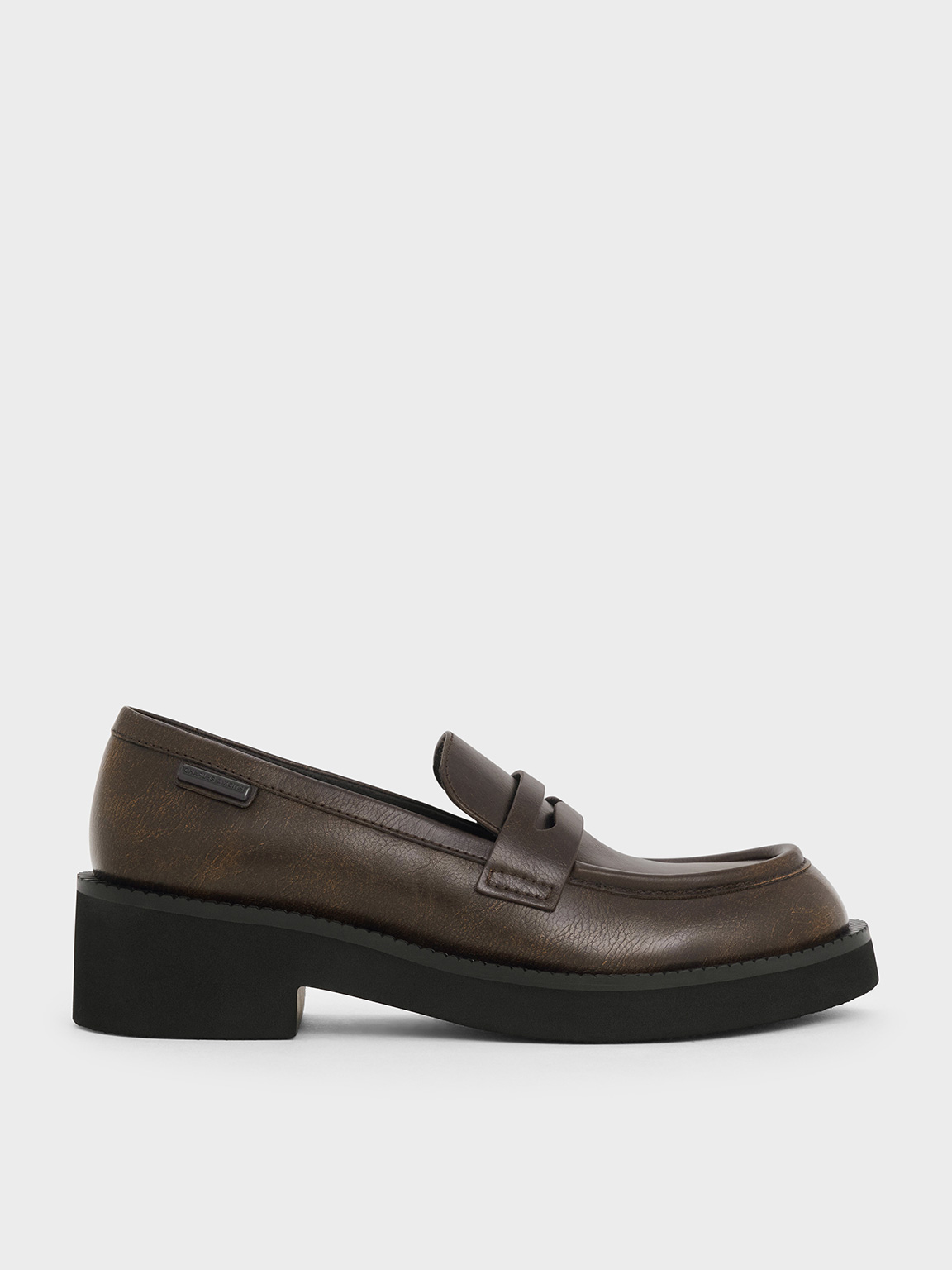 Charles & Keith - Chunky-Sole Penny Loafers Charles & Keith - Chunky-Sole Penny Loafers