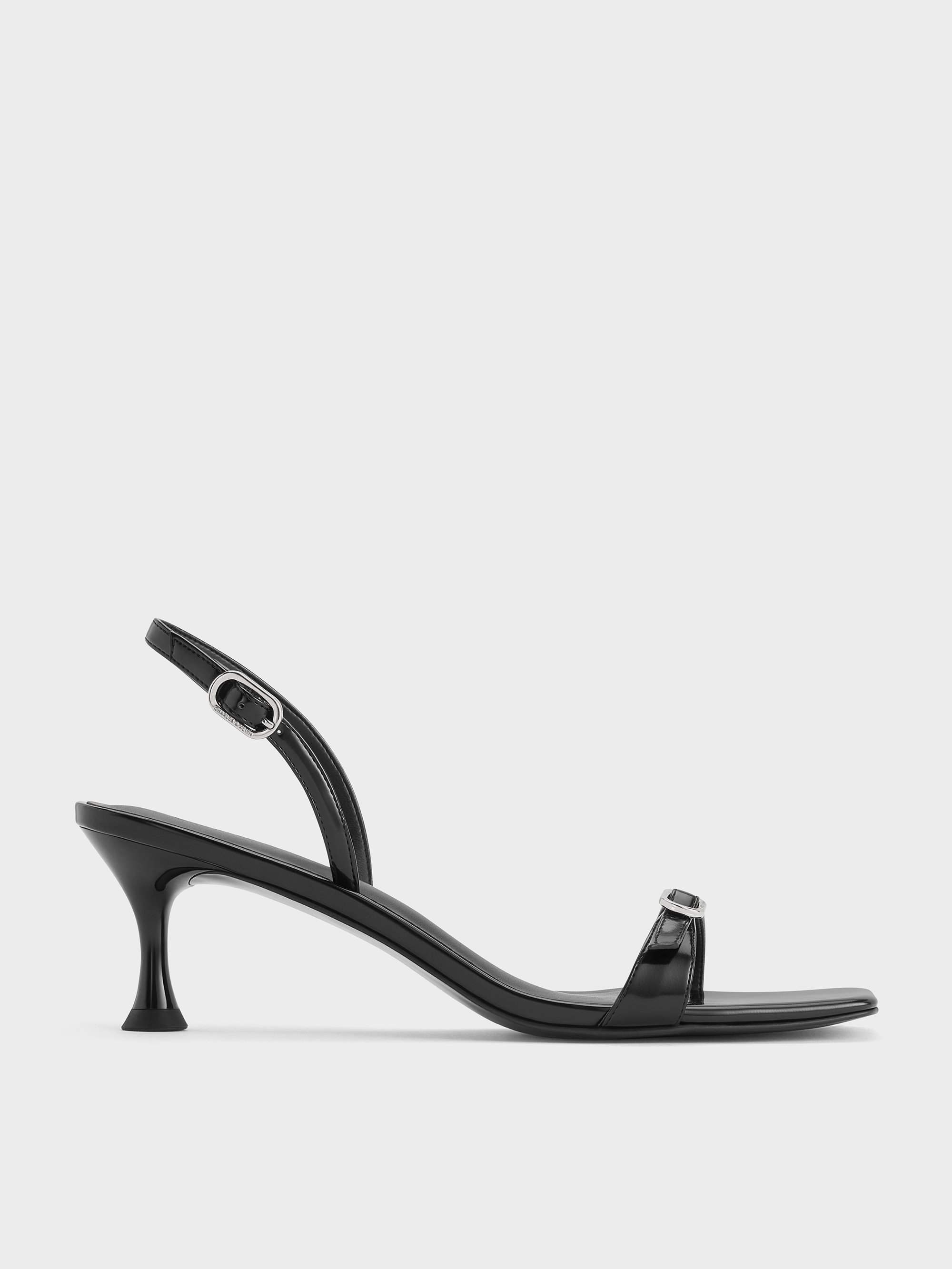 Charles & Keith - Buckled Slingback Kitten Heels Charles & Keith - Buckled Slingback Kitten Heels