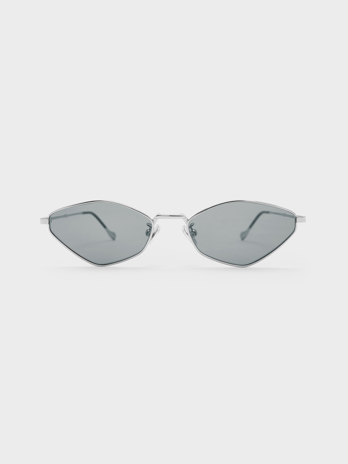 Charles & Keith - Jax Metal-frame Geometric Sunglasses