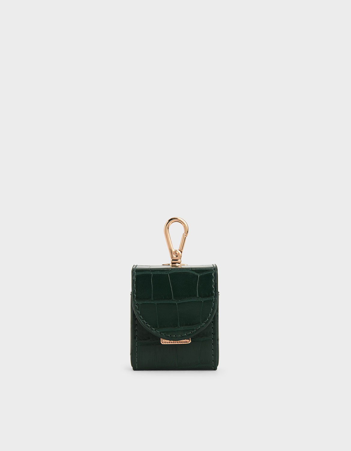 

Croc-Effect AirPods Case Necklace, Green