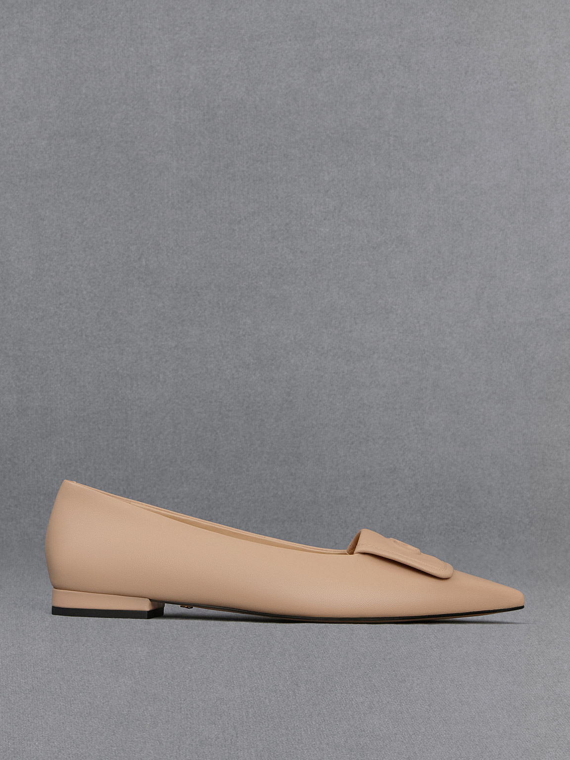 Leather Pointed-Toe Flats