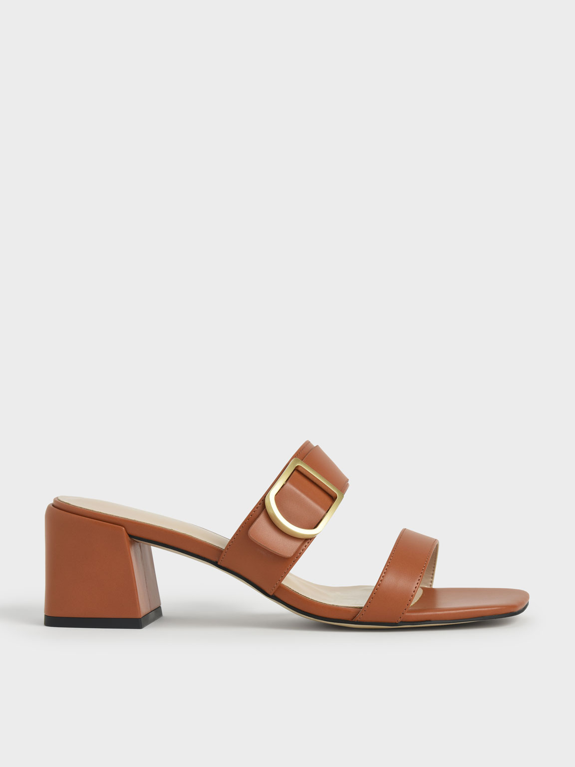 

Buckle Strap Block Heel Mules