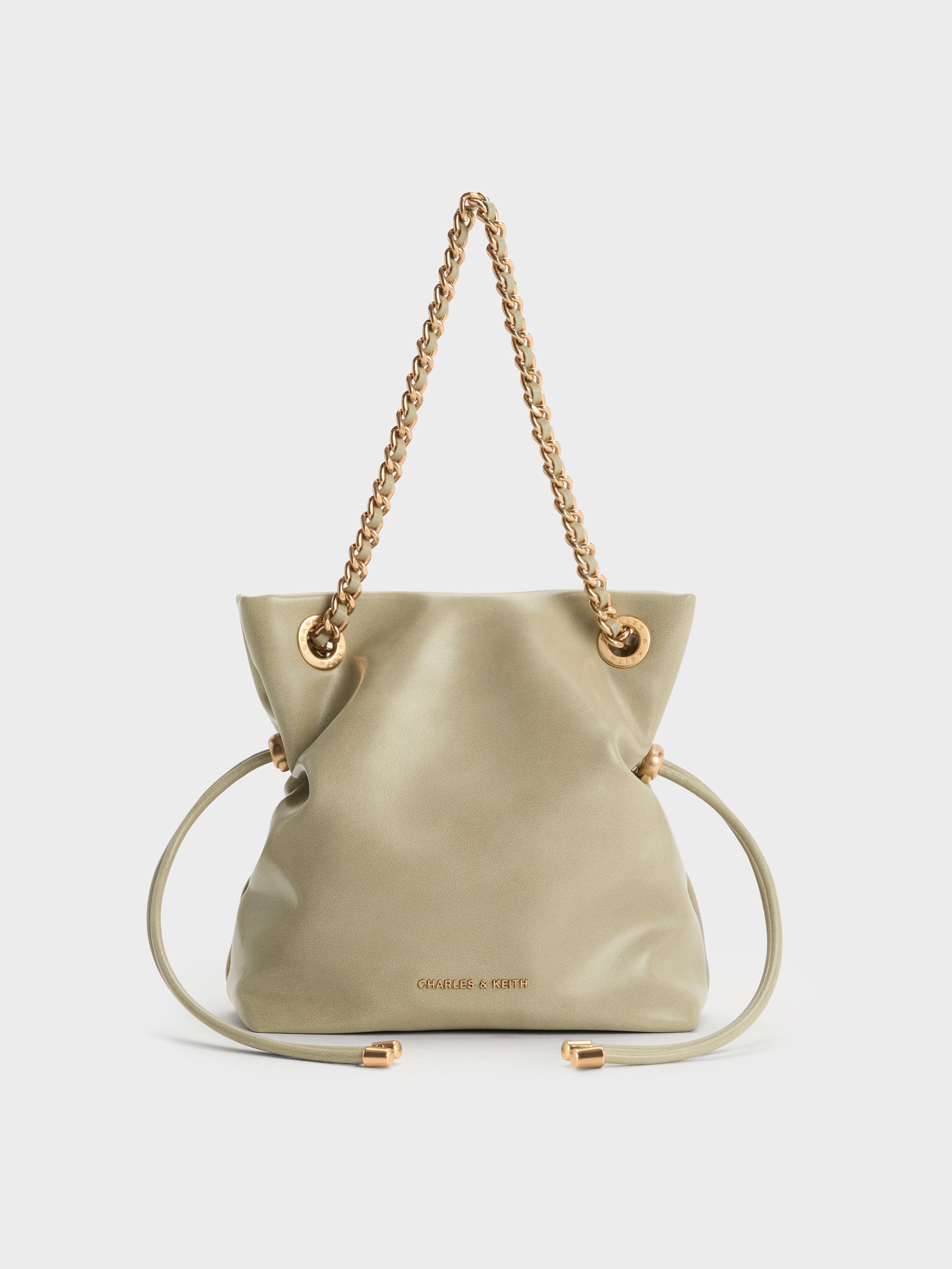Charles & Keith - Arya Braided-Chain Crossbody Bag