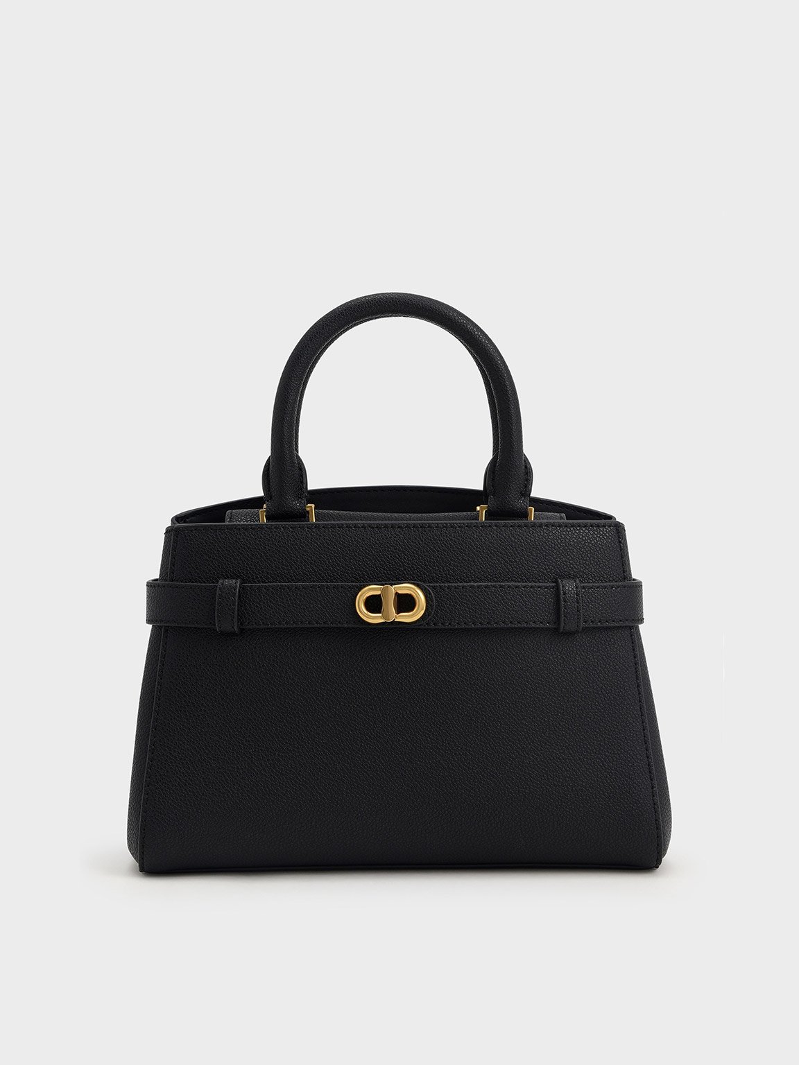 Charles & Keith - Aubrielle Metallic-Accent Belted Bag