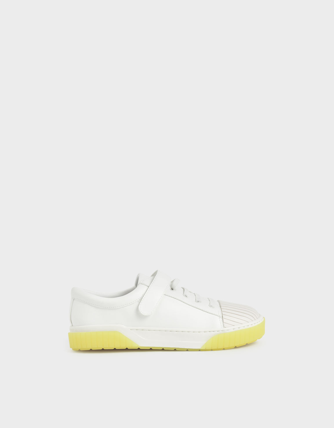 

Girls' Platform Trainers, White