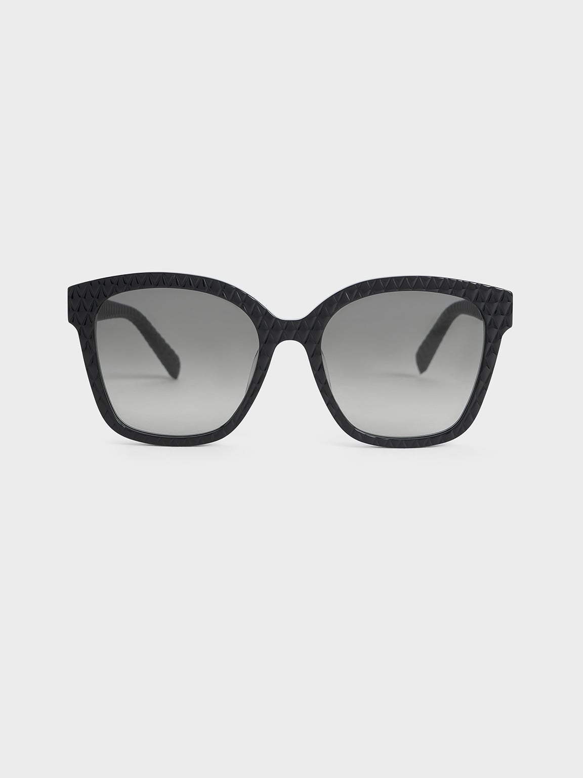 Charles & Keith - Leather Quilted Sunglasses