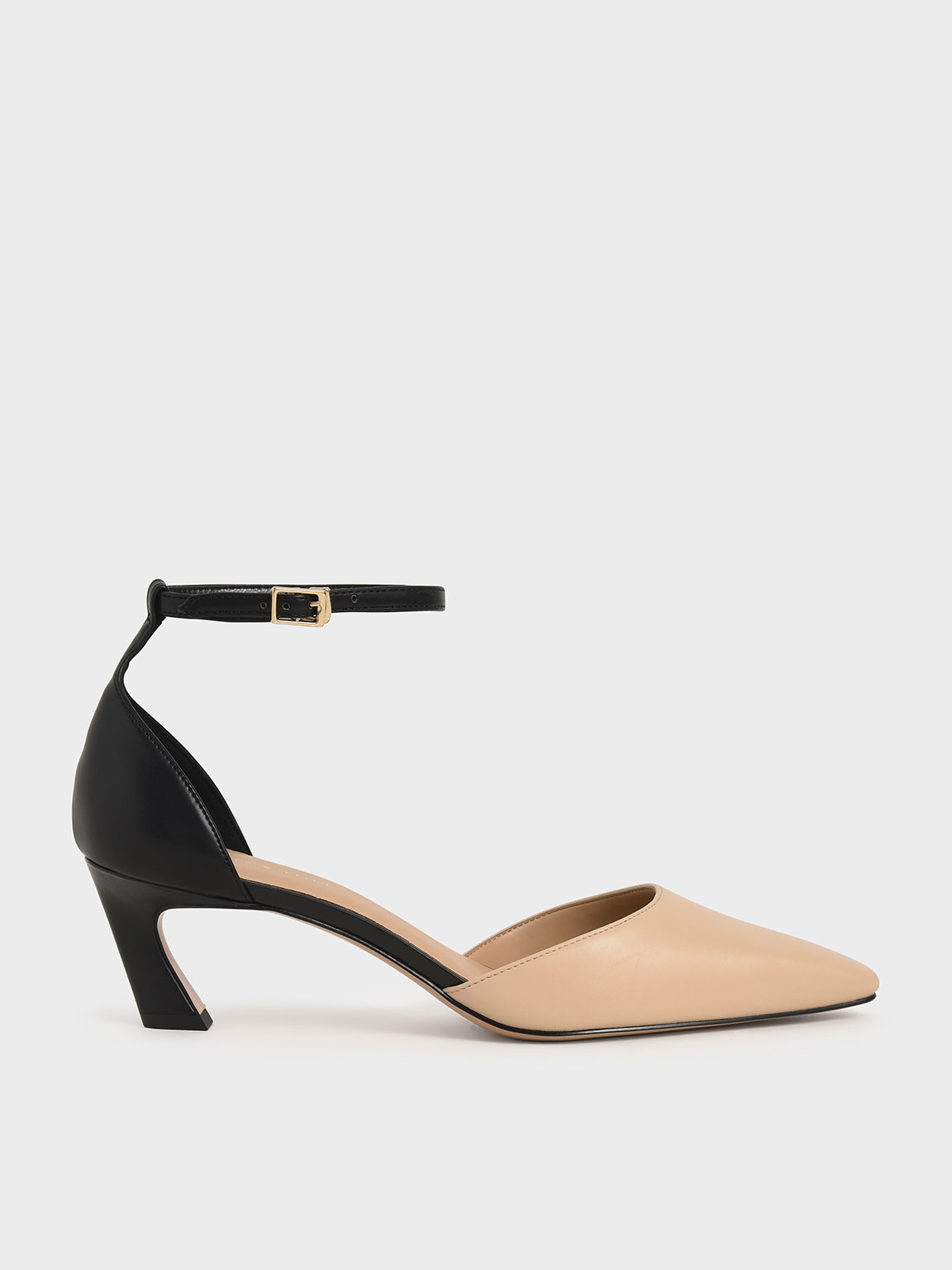 

Slant Heel Ankle Strap Pumps