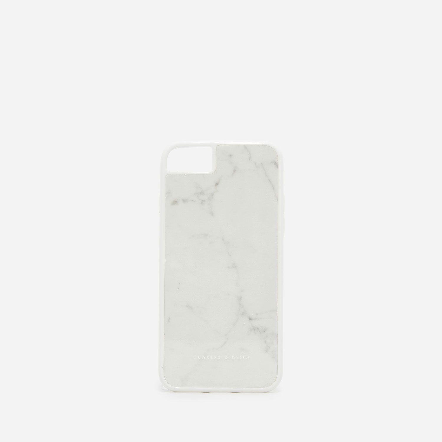 

Marble iPhone Case, White