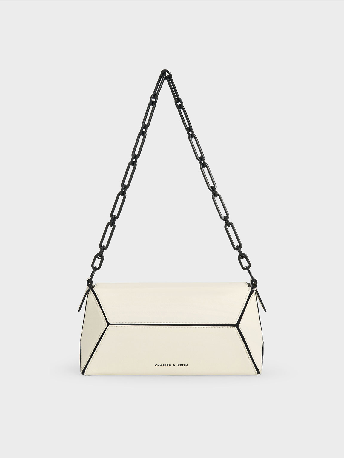 Nasrin Geometric Chain-Handle Shoulder Bag