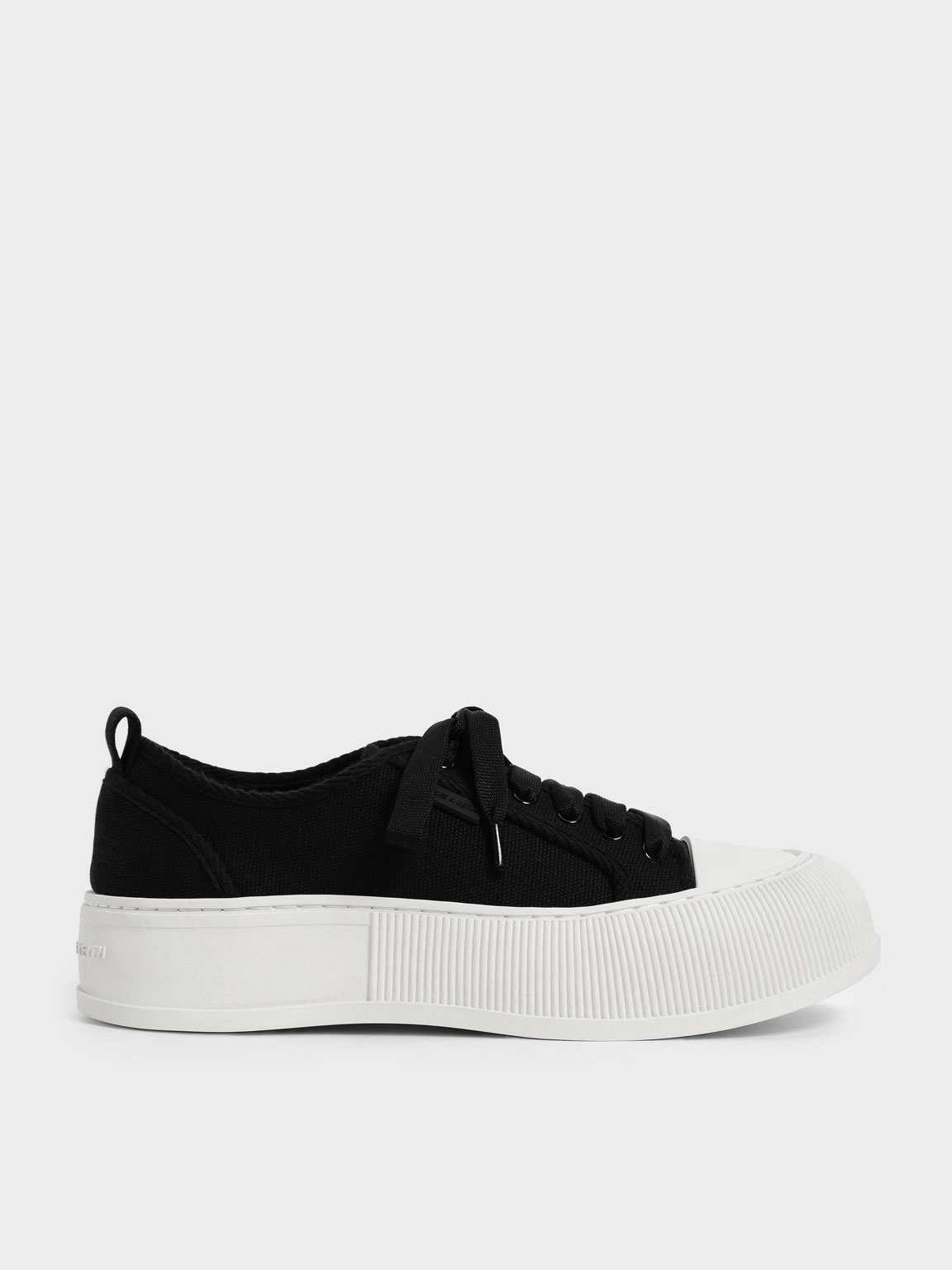 

Organic Cotton Low-Top Sneakers, Black