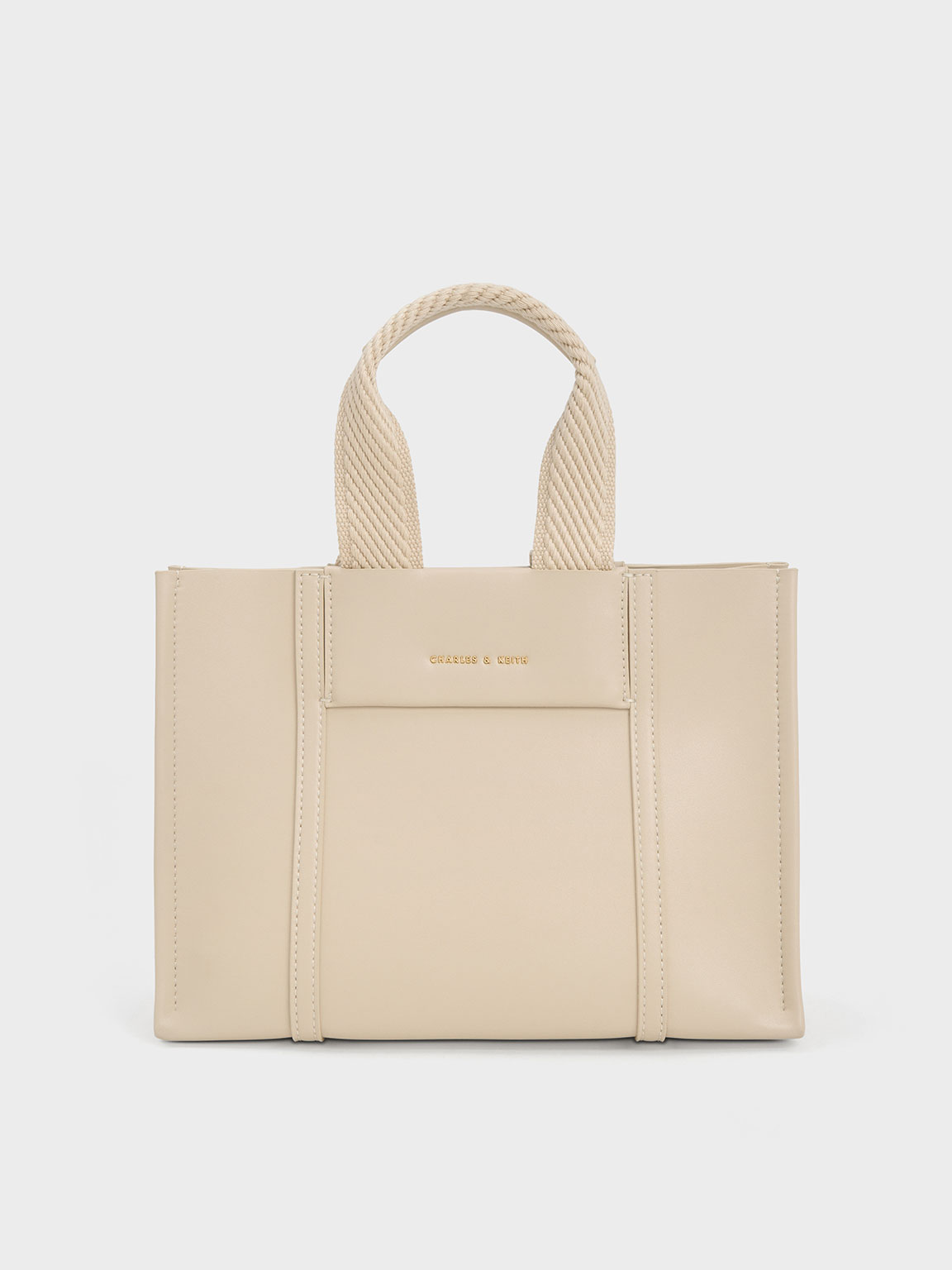 Beige Mini Shalia Tote Bag CHARLES KEITH UK