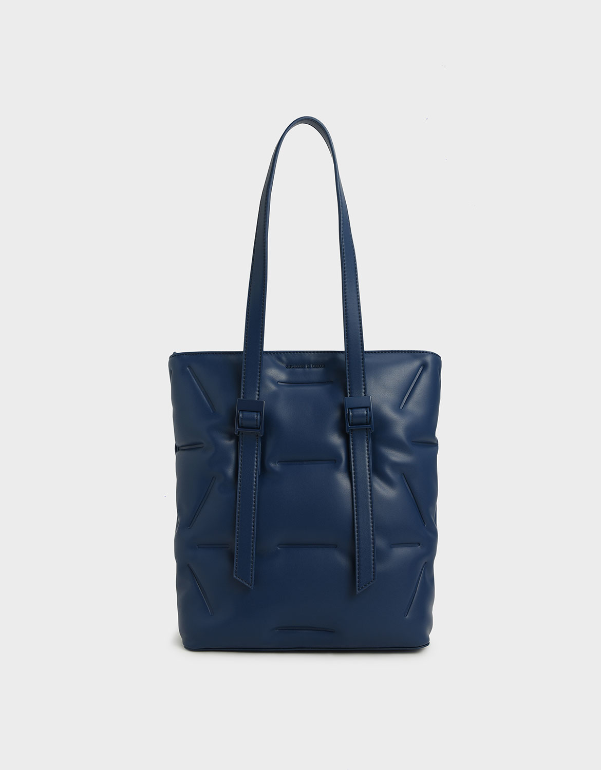 

Puffer Double Handle Tote Bag, Dark blue