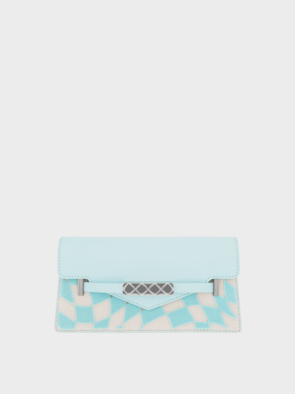 Mini Sabrina Checkered Envelope Shoulder Bag