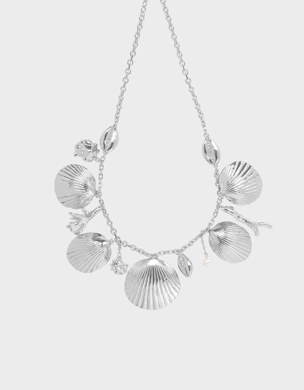 

Seashell Necklace, Silver