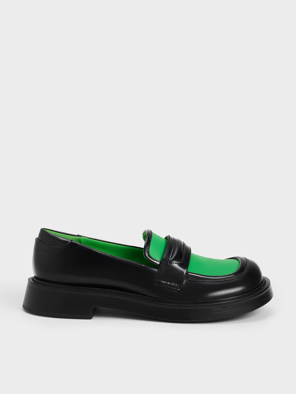 Penelope Two-Tone Penny Loafers