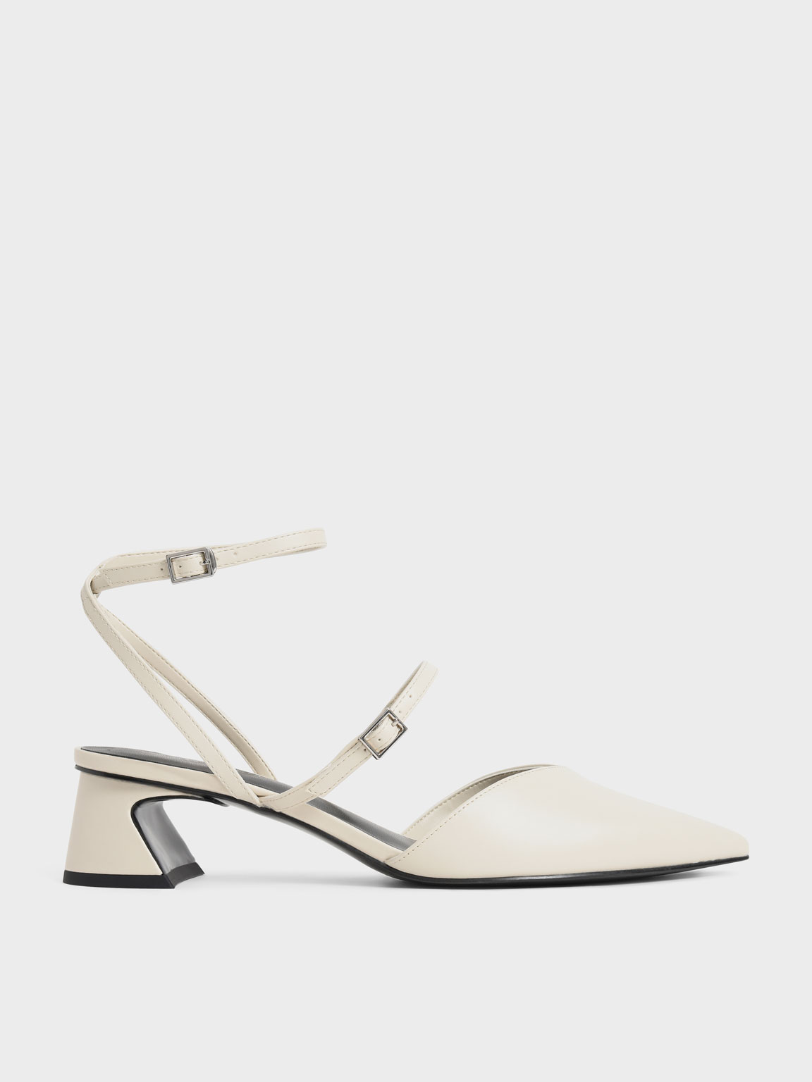 

Double Strap Pumps, Chalk