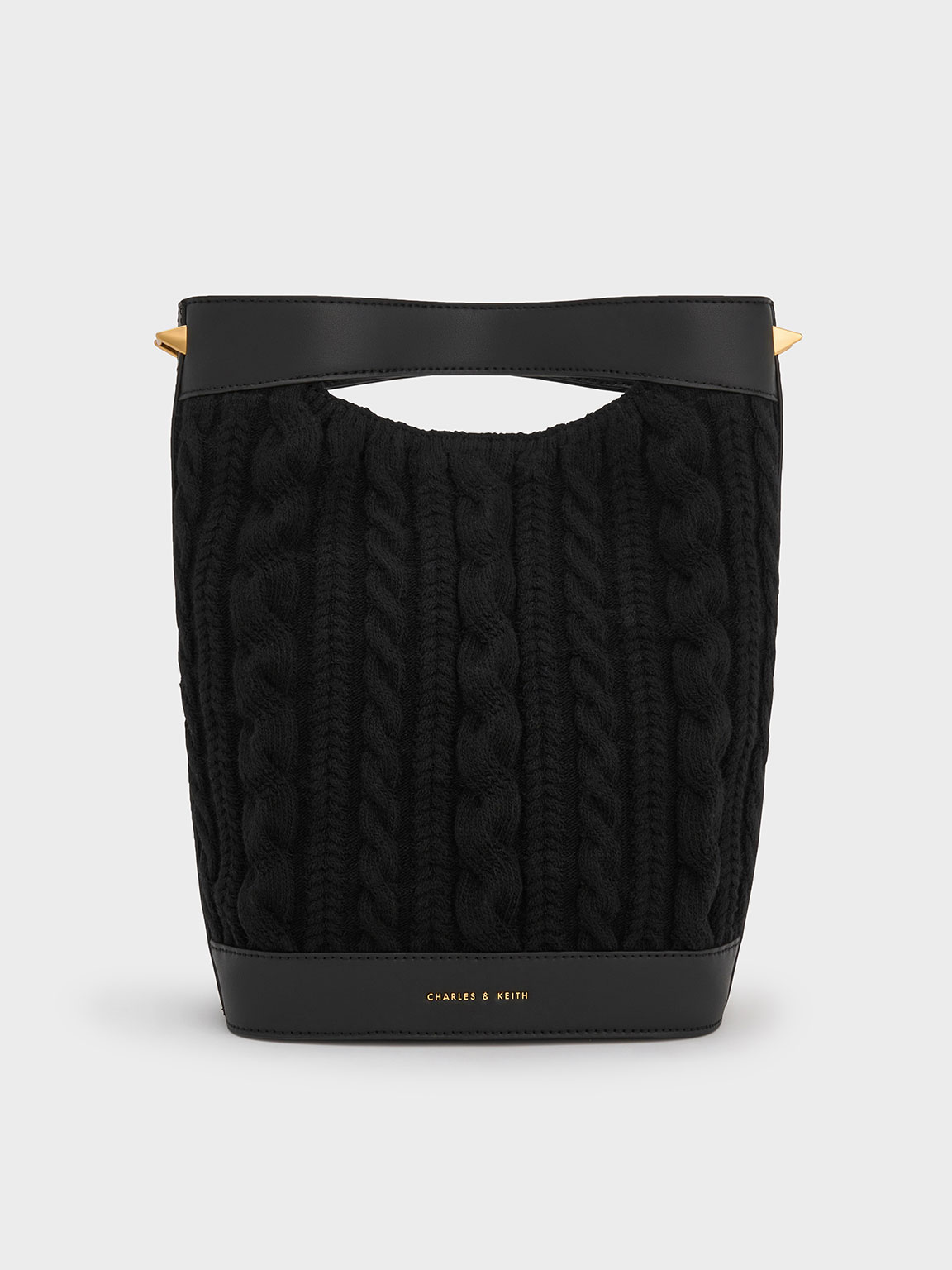 Apolline Textured Knit Bucket Bag