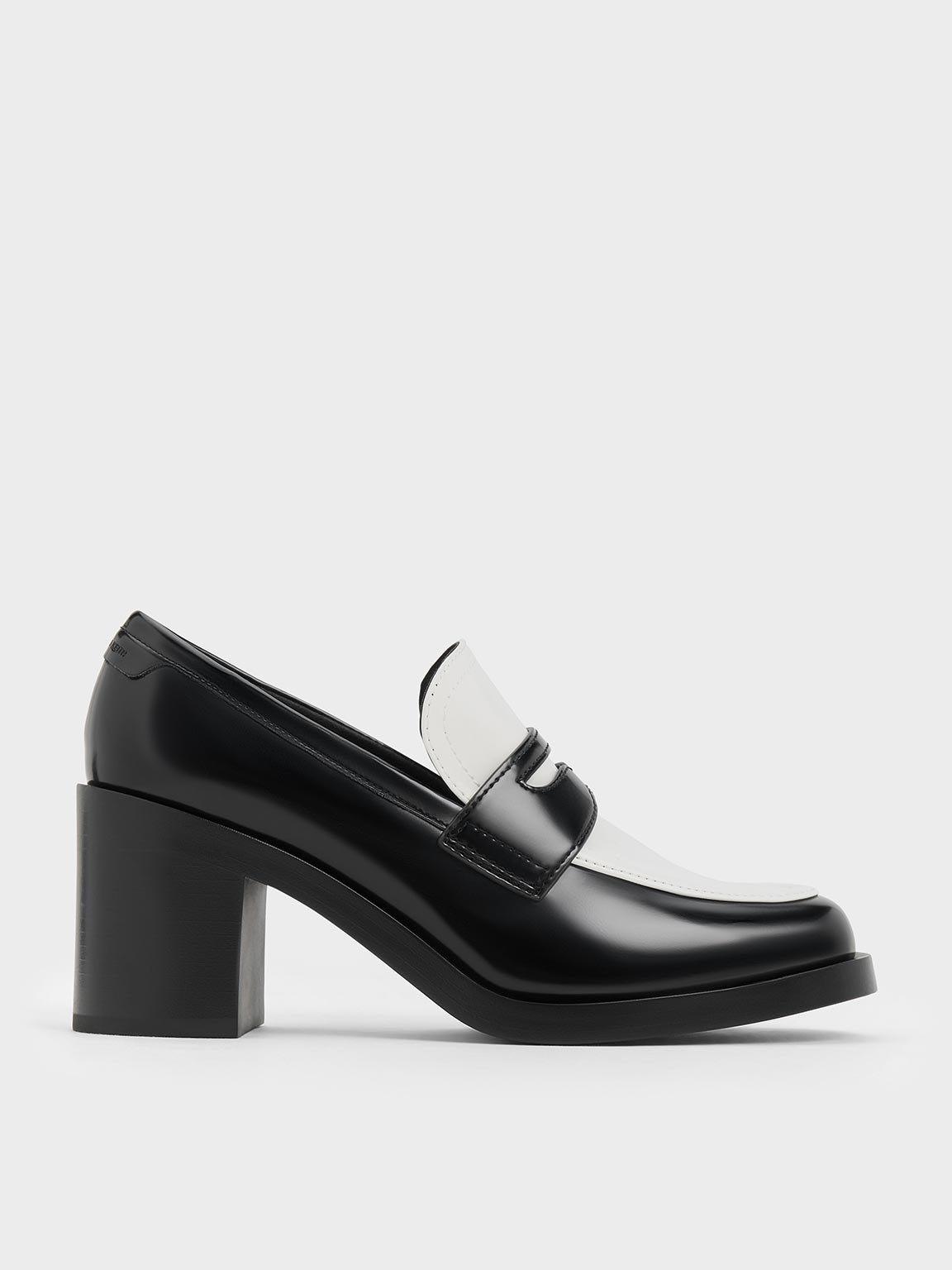 Charles & Keith - Penny Loafer Block-Heel Pumps Charles & Keith - Penny Loafer Block-Heel Pumps