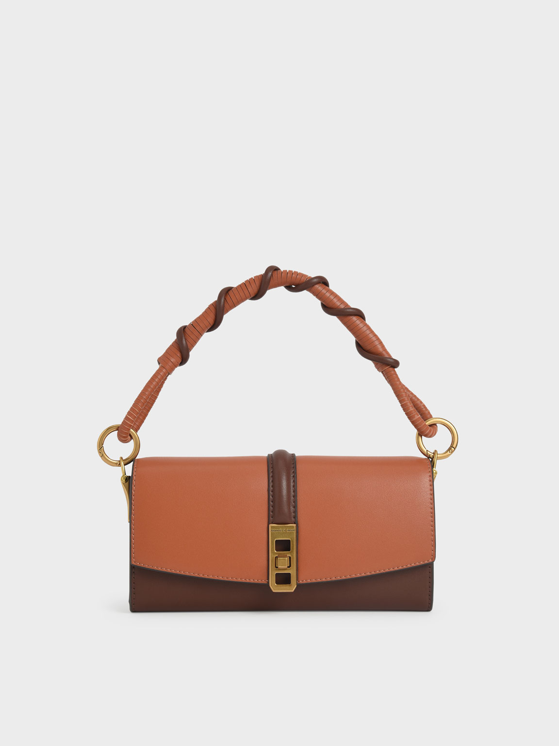 

Coiled Top Handle Wallet, Cognac
