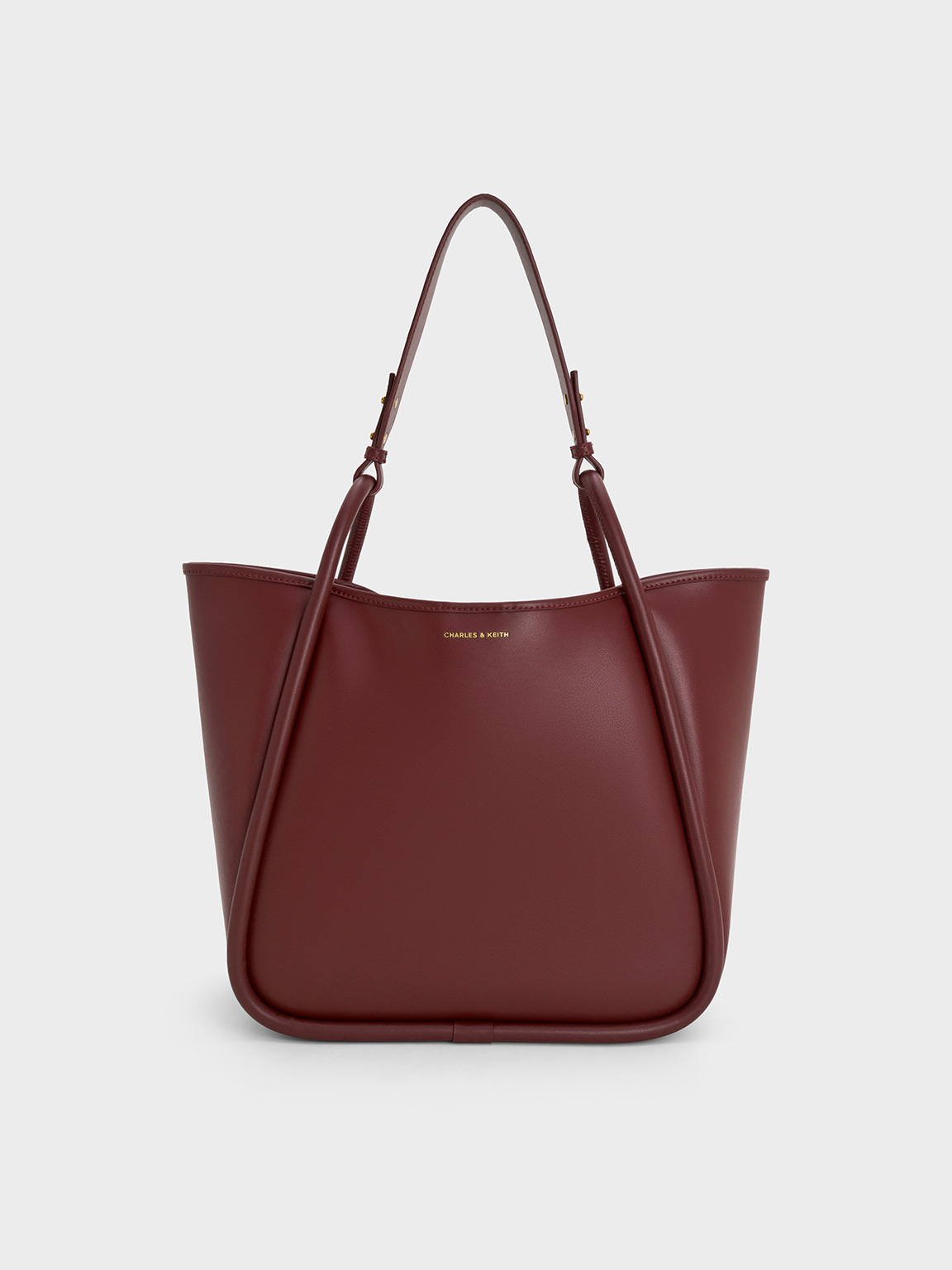 Mulberry Plum Lyla Tubular Slouchy Tote Bag | CHARLES & KEITH UK