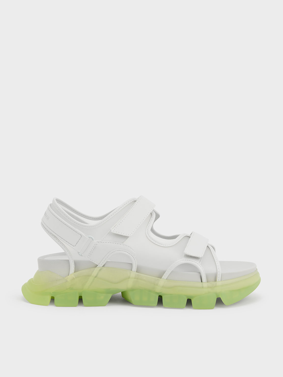 

Coloured Translucent-Sole Chunky Sport Sandals