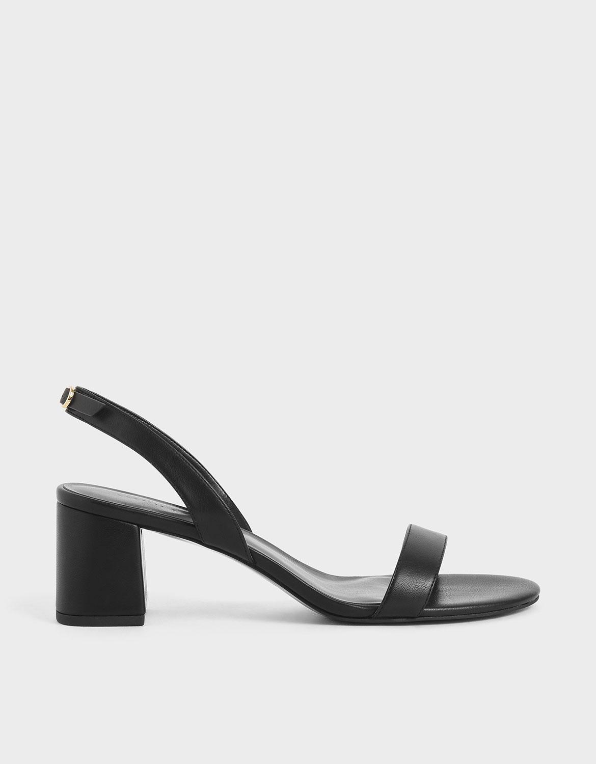 

Slingback Heeled Sandals, Black