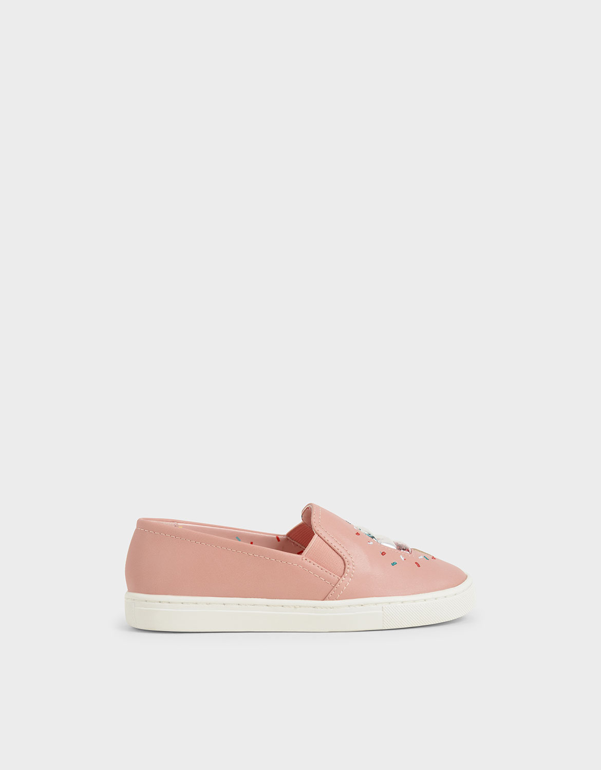 

Girls' Rainbow Sprinkles Motif Sneakers, Pink