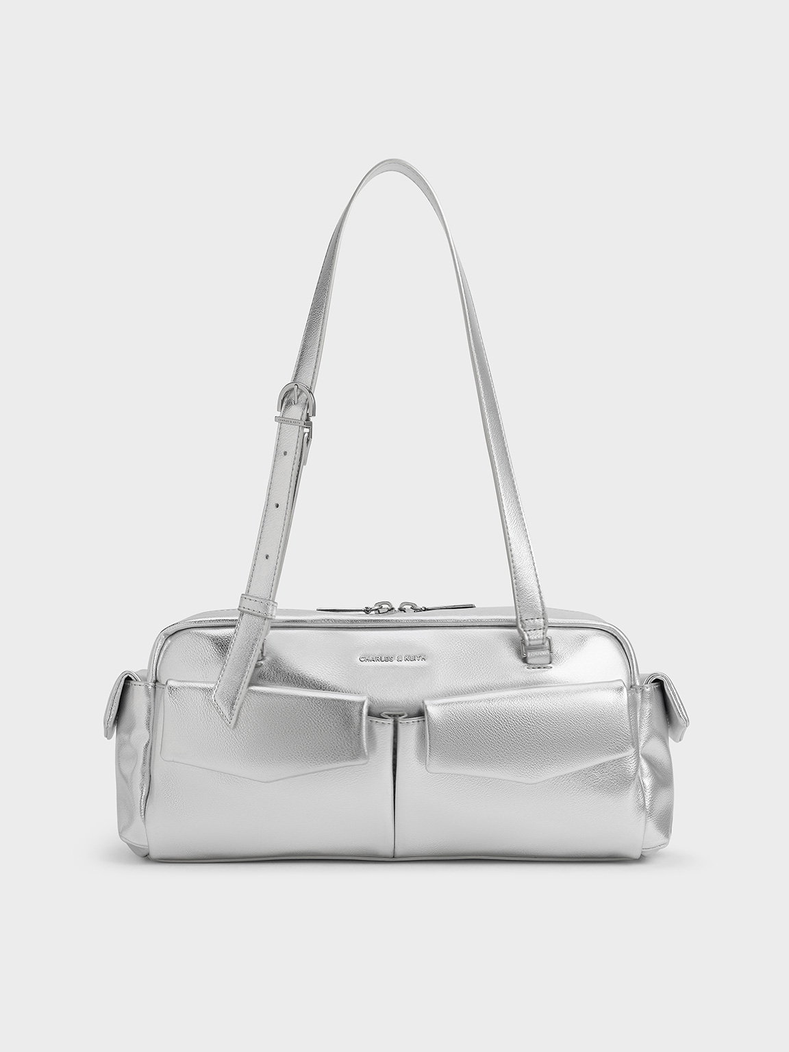CHARLES & KEITH CHARLES & KEITH - RACHEL ELONGATED MULTI-POCKET SHOULDER BAG