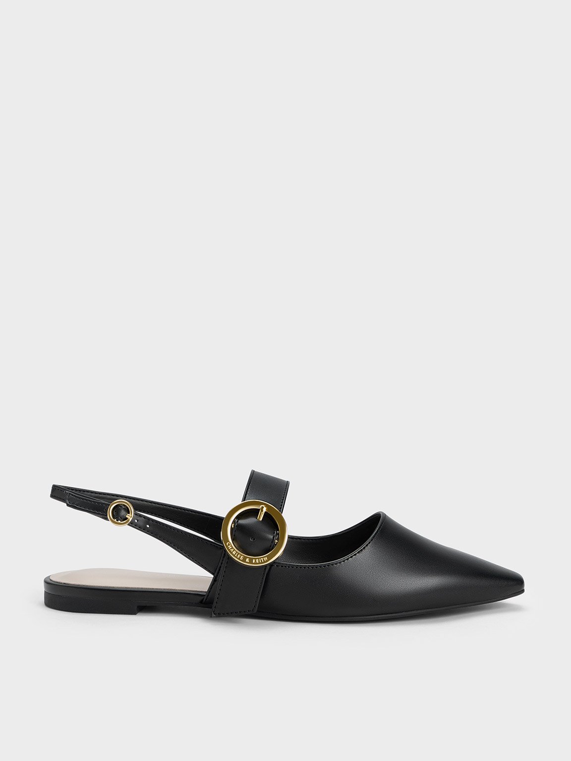 Charles & Keith - Buckled Strap Slingback Flats