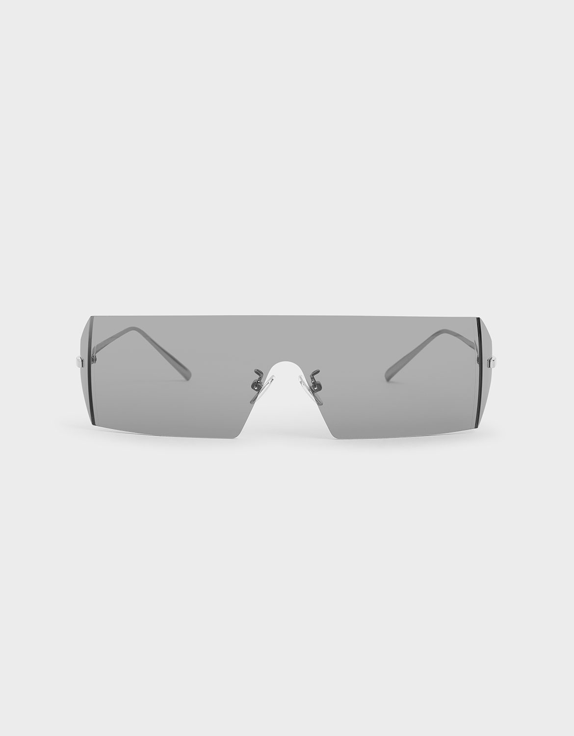 

Rectangular Shield Sunglasses, Grey