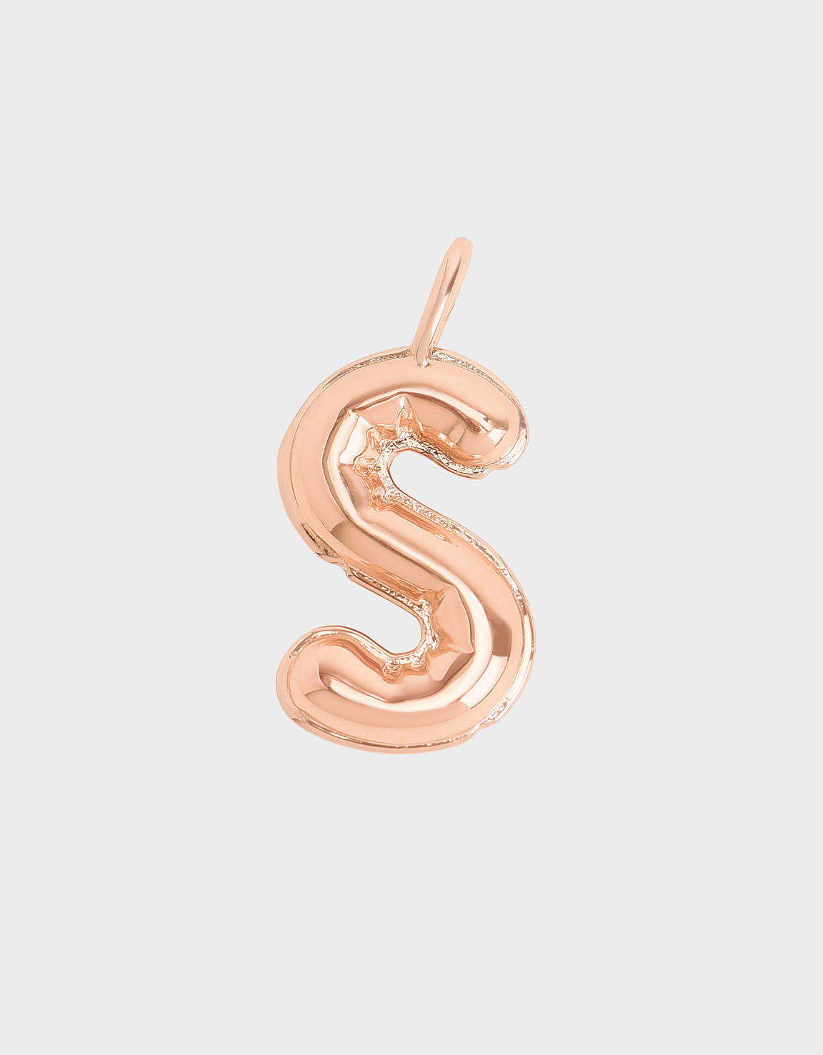 

Alphabet 'S' Charm, Rose gold
