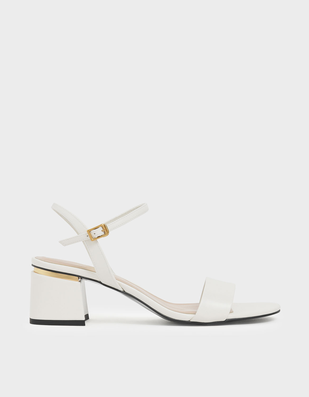 Open Toe Ankle Strap Block Heel Sandals