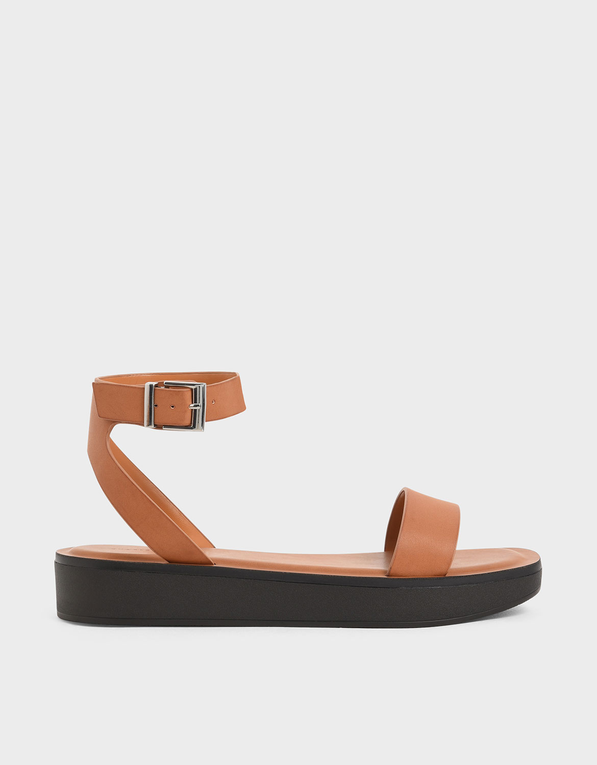 

Ankle Strap Platform Sandals, Cognac