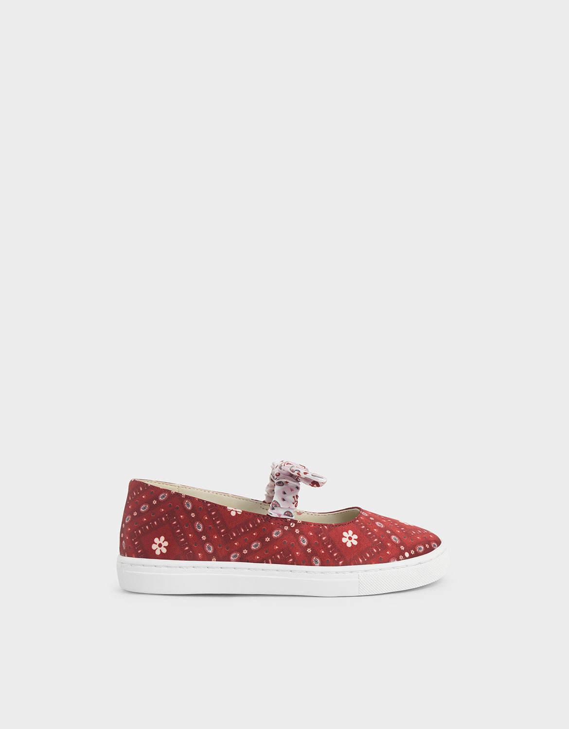

Girls' Bandana Print Slip-On Sneakers