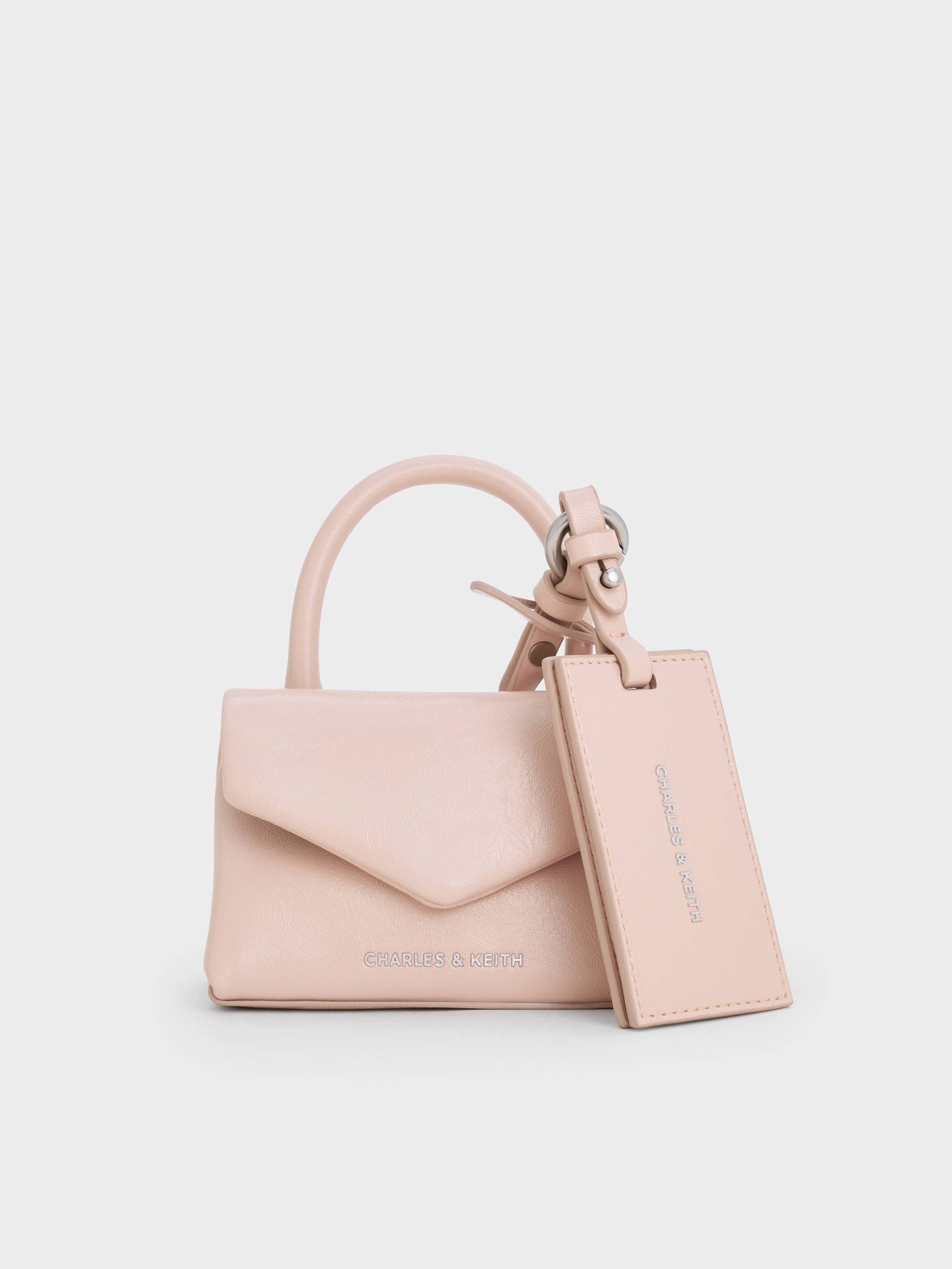 Charles & Keith - Andromeda Micro Bag Charm In Light Pink